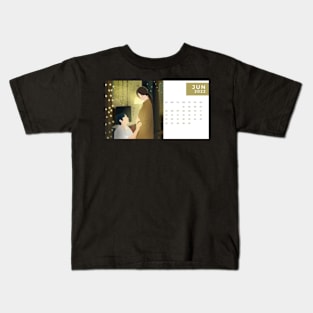 Calendar 2022 June with Korean Dramas Kids T-Shirt